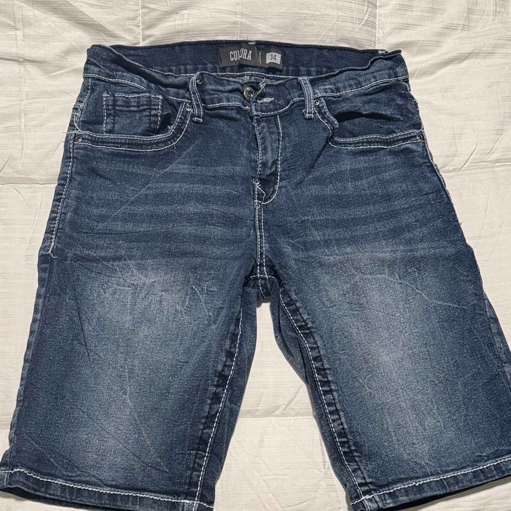 Cudra Men's Classic Blue Denim Shorts